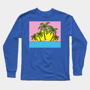 Lonely Island Relaxation Sun Long Sleeve T-Shirt